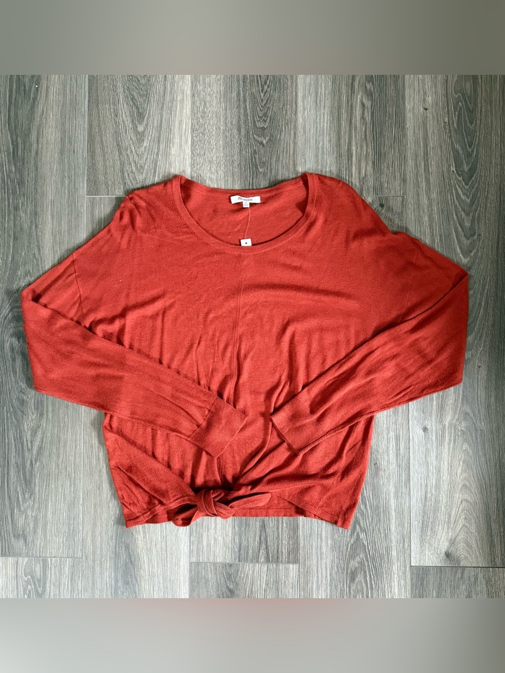 Hygge Cottage Madewell Burnt Orange Sweater Size XL New with Tags